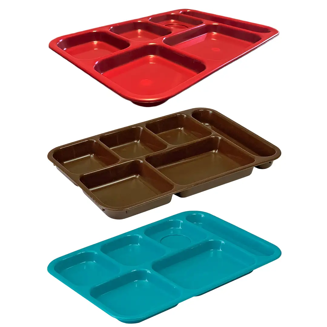 School lunchroom trays